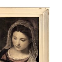 Vintage Madonna and Child Print - After Titian, Framed Religious Art