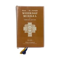 Vintage 1975 St Joseph Weekday Missal Vol 1, Catholic Prayer Book, Post Vatican II Liturgy, Advent to Pentecost Edition, Religious Gift