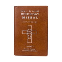 Vintage 1975 St Joseph Weekday Missal Vol 1, Catholic Prayer Book, Post Vatican II Liturgy, Advent to Pentecost Edition, Religious Gift