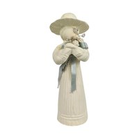 Vintage Mother Daughter Figurines: Ceramic Shabby Chic Decor