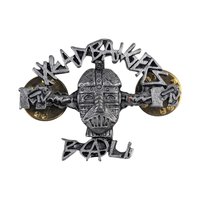 Vintage 1993 MTV Headbangers Ball Pewter Pendant & Pin Set - 90s Metal Memorabilia