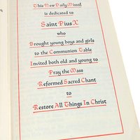 Vintage 1956 Saint Pius X Daily Missal, Traditional Latin Mass Catholic Prayer Book, Hardcover School Edition, Religious Gift