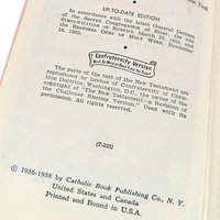 Vintage 1956 Saint Pius X Daily Missal, Traditional Latin Mass Catholic Prayer Book, Hardcover School Edition, Religious Gift