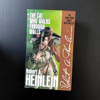 Vintage 1985 The Cat Who Walks Through Walls by Robert Heinlein Paperback, Science Fiction Novel, 80s Space Opera, Gift for Sci-Fi Fan