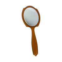 Vintage Lucite & Celluloid Hand Mirror Pair: Imperfect Vanity Decor