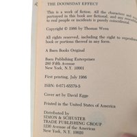 Vintage 1986 'The Doomsday Effect' by Thomas Wren: Paperback Sci-Fi Novel