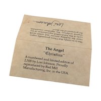 Lori Johnson 'Christina' Angel Figurine: Vintage Limited Edition Artist Sculpture