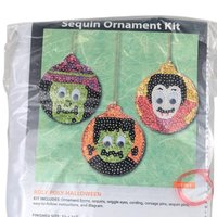 Vintage Herrschners Halloween Ornament Kits: Sealed Sequin Craft Project, You Choose