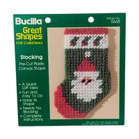 Vintage Bucilla Plastic Canvas Shapes: Pre-Cut Christmas Ornament Forms, Craft Supply, You Choose