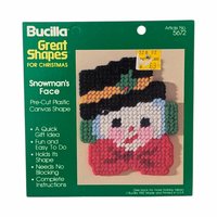 Vintage Bucilla Plastic Canvas Shapes: Pre-Cut Christmas Ornament Forms, Craft Supply, You Choose