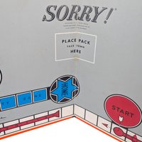 Vintage 1964 Sorry! Board Game: Parker Brothers Slide Pursuit Game