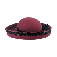 Vintage 1950s Delisa Wool Felt Hat: NOS with Dayton's Tag & Sequin Trim