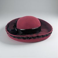 Vintage 1950s Delisa Wool Felt Hat: NOS with Dayton's Tag & Sequin Trim