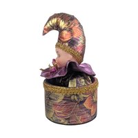 Vintage Clown Music Box: San Francisco Music Box Co. Animated Jester Figurine