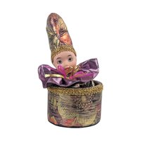 Vintage Clown Music Box: San Francisco Music Box Co. Animated Jester Figurine