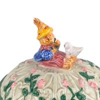 Vintage 1998 Rabbit Teapot: Mercuries Decorative Ceramic Garden Party