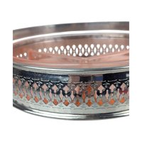 Vintage Pink Glass Relish Dish: Condiment Server with Chrome Caddy