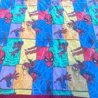 Vintage Spider-Man Quilt: Handmade Marvel Comics Throw Blanket