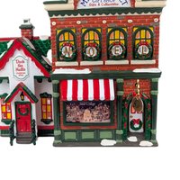 Dept 56 Mainstreet Gift Shop, Snow Village 1997, Lighted Christmas Building, Retired D56 House with Box, Holiday Village Display