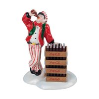 Vintage 1994 Dept 56 Coca-Cola Delivery Men: Set of 2 Ceramic Village Figurines