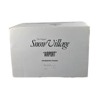 Vintage 1992 Dept 56 Village Airport: Lighted Snow Village Building
