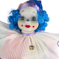 Vintage Bette Ball "Jody" Clown Doll: Victoria Ashlea Originals Musical Porcelain Doll