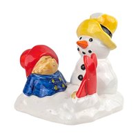 Vintage 1997 Paddington Bear Figurine: Eden by Toscany Ceramic Winter Scene