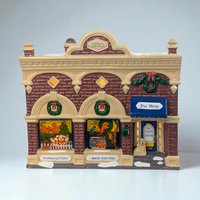 Vintage 1992 Dept 56 Village Vet and Pet Shop, Snow Village Christmas Building with Light, Holiday Decor Gift for Animal Lover