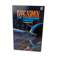1982 "The Foundation Trilogy" Paperback: Isaac Asimov, Vintage Sci-Fi Classic Omnibus