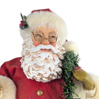 1994 Clothtique Santa Claus Figure: Possible Dreams Vintage Christmas Decor, 11" Santa