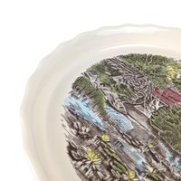 Vintage Johnson Bros Friendly Village Pie Plate, The Old Mill Ceramic Baking Dish, 10 Inch English Ironstone, Farmhouse Bakeware