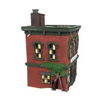Vintage 1995 Dept 56 Woodbridge Post Office, New England Village Series Lighted Christmas House with Box, D56 Holiday Mantle Decor