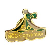 Vintage 1994 Dept 56 NCC Convention Figurine and Pin Set, First Annual 56 Clubs Minneapolis Exclusive, D56 Collector Edition