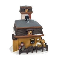 Vintage 1994 Dept 56 Cape Keag Fish Cannery, New England Village Lighted Christmas House with Box, Nautical Holiday Decor