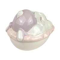 Vintage Hand Painted Easter Bunny Bowl: Ceramic Spring Decor