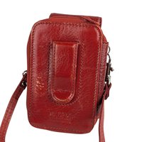 Vintage 1990s Wilsons Leather Purse: Small Red Crossbody Pouch