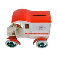Vintage 1988 ERTL Tabasco Truck: Diecast 1905 Delivery Car Coin Bank