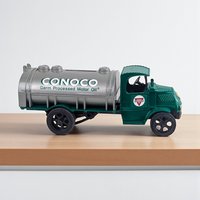 Vintage 1990s ERTL Conoco Truck: Diecast Tanker Bank with Key