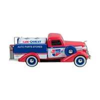 Vintage Liberty Carquest Truck: 1936 Dodge Tanker Diecast Bank with Key