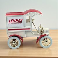 Vintage 1989 ERTL Lennox Truck: #4 Diecast 1905 Delivery Car Bank