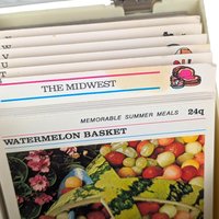 Vintage 1970s Cookery Cards: Marguerite Patten Recipe Box Set