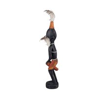 Vintage African Wood Figure: Hand Carved Tribal Art Sculpture
