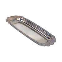 Vintage WM Rogers Silver Plate Tray: Ornate Bread and Vanity Tray