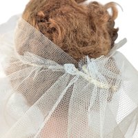 Vintage 1950s Bride Doll: Mid-Century Display Doll with Sleep Eyes