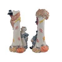 Vintage Fitz and Floyd Pilgrim Candle Holders: 1990 Thanksgiving Centerpiece
