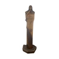 Vintage Indigenous Style Figure: JH Boone Co. Terracotta Statue