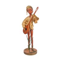 Tilso Banjo Player Figurine: Vintage Mid-Century Pixie Elf Doll