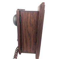 Country Junction Wall Phone: Vintage 1980s Western Electric Wood Telephone