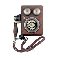 Country Junction Wall Phone: Vintage 1980s Western Electric Wood Telephone