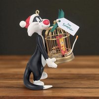 Vintage 2000 Sylvester's Bang-Up Gift: Hallmark Looney Tunes Ornament